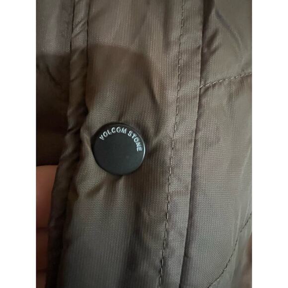 Volcom brown blue men’s jacket coat size L - Picture 4 of 10